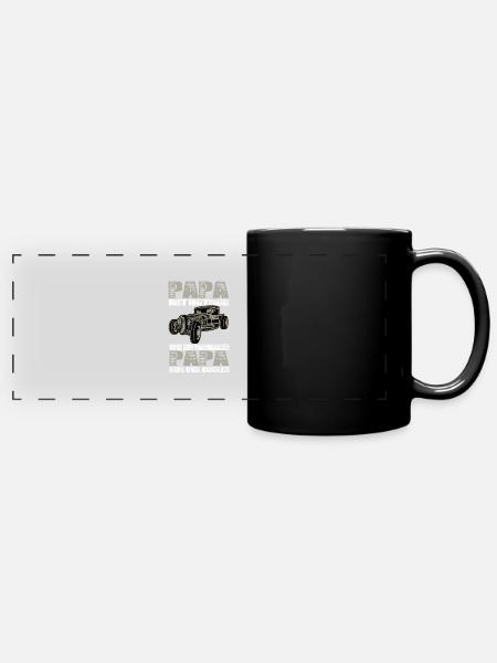 Hotrod - Panorama-Tasse farbig - Schwarz