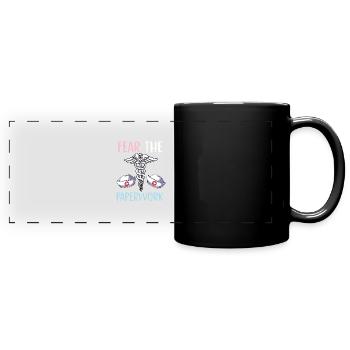 craignez la paperasse Conception pour un hôpital - Mug panoramique uni - noir - Devant