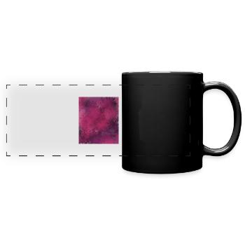 Rêves de jungle pourpre - Mug panoramique uni - noir - Devant