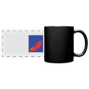 Atlantis - eine bunte verlorene Welt - Panorama-Tasse farbig - Schwarz - Vorne