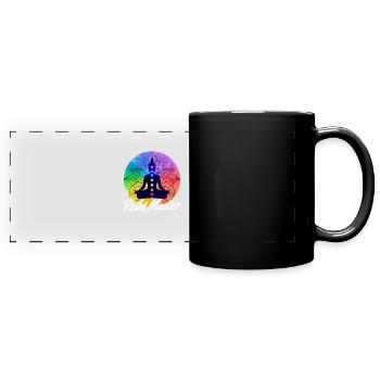 Reiki Master - Panorama-Tasse farbig - Schwarz - Vorne
