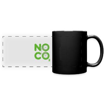 Pas de CO2 - Mug panoramique uni - noir - Devant
