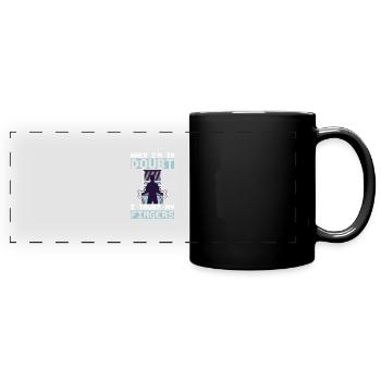 Spiel-flipping-maschinen-design Für - Mug panoramique uni - noir - Devant