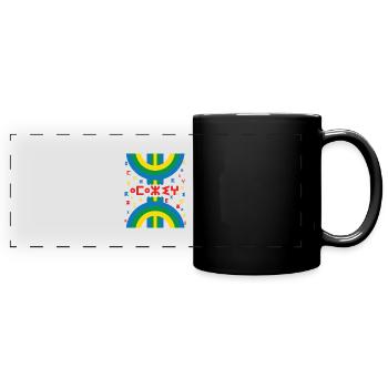 AMAZIGH SYMBOLE BERBERE Z IMAZIGHEN - Mug panoramique uni - noir - Devant