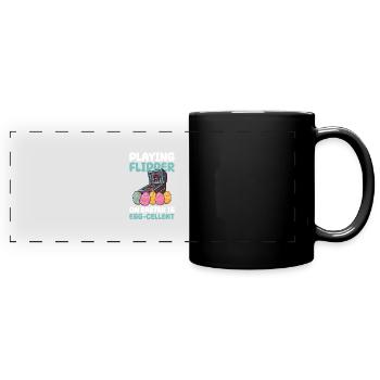 Klassisches Flipper-ostern-design Für - Mug panoramique uni - noir - Devant