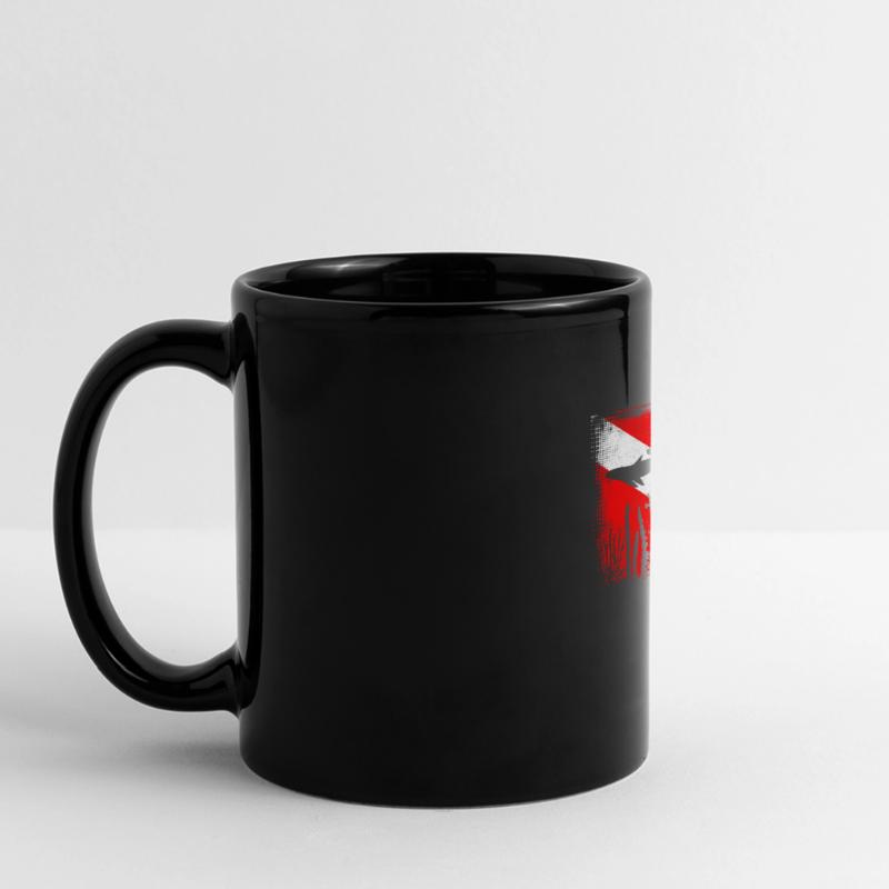 Scuba Dive Flag Deep Diving Divemaster Instructor Full Colour Panoramic Mug