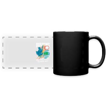 Lustige Vogelbeobachtung Vogelbeobachtung Vogelbeobachter - Panorama-Tasse farbig - Schwarz - Vorne