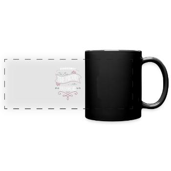 gamer hack out anonymous hacker bday - Panorama-Tasse farbig - Schwarz - Vorne