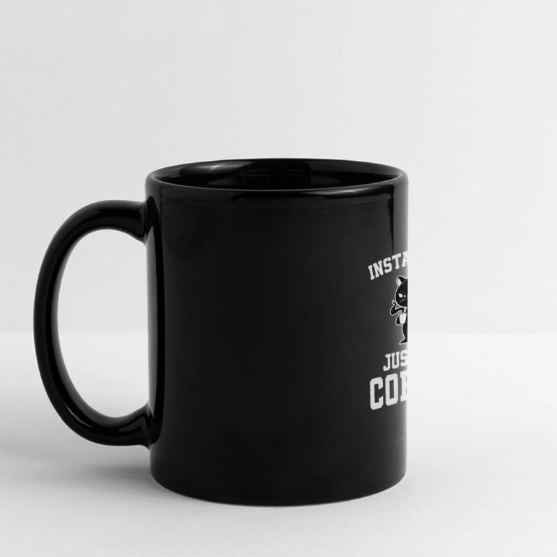 Chat instantané Il suffit d’ajouter du café Mug panoramique uni