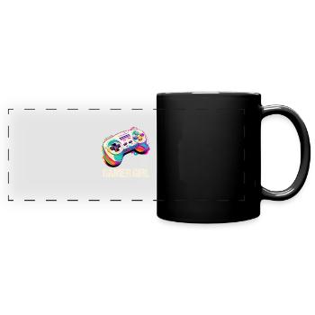 Gaming Console PC Gamer Girl Gamer Girl - Full Colour Panoramic Mug - black - Front