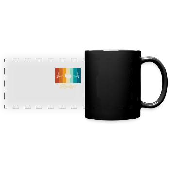 Cadeau VR de réalité virtuelle - Mug panoramique uni - noir - Devant