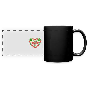 Watermelon - Full Colour Panoramic Mug - black - Front