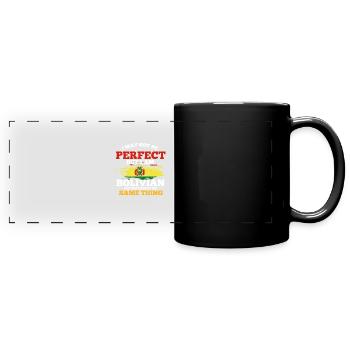 Bolivien - Panorama-Tasse farbig - Schwarz - Vorne