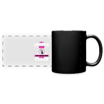 Drôle de Cold Brew Mama - Mug panoramique uni - noir - Devant
