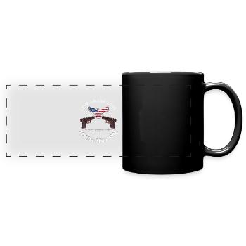 American Live Laugh Love Load Aim Fire 2nd - Full Colour Panoramic Mug - black - Front