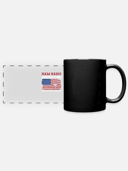 Amateurfunk-betriebsdesign Für Patriotischen - Full Colour Panoramic Mug - black