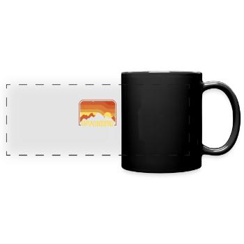 Wyoming - Full Colour Panoramic Mug - black - Front
