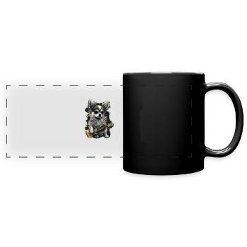 Chihuahua | Aloha Ukulele Hawaii Gitarre Lustiger - Panorama-Tasse farbig - Schwarz - Vorne