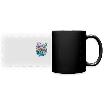 Riffträume und salzige Meere - Reef - Panorama-Tasse farbig - Schwarz - Vorne