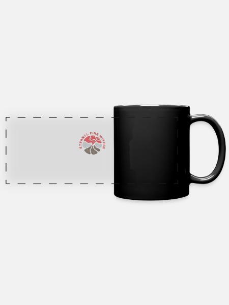 Feu éternel intérieur - Volcan - Mug panoramique uni - noir