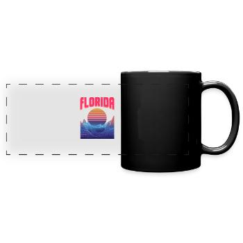 florida - Panorama-Tasse farbig - Schwarz - Vorne