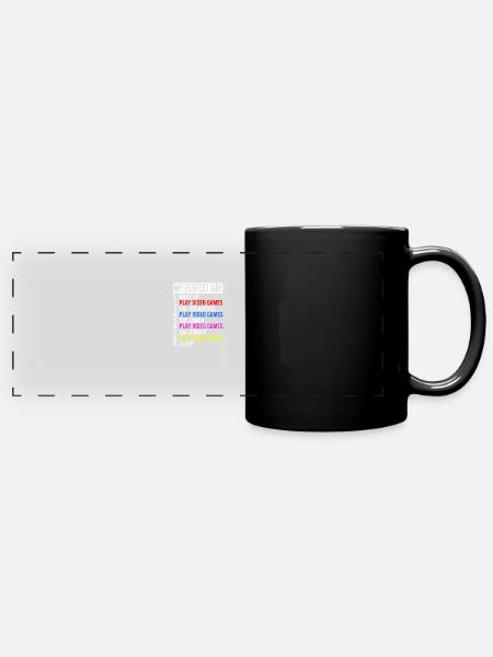ALTER, HAST DU DAS LETZTE EINHORN GEGESSEN? NEIN! - - Panorama-Tasse farbig - Schwarz