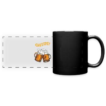 Cheers! - Full Colour Panoramic Mug - black - Front