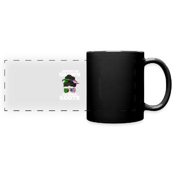 Sambia - Panorama-Tasse farbig - Schwarz - Vorne