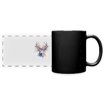 Remplacement dirndl cerf bois cerf cerf - Mug panoramique uni - noir - Devant