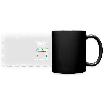 Guinée équatoriale - Mug panoramique uni - noir - Devant