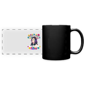 Schlager - Panorama-Tasse farbig - Schwarz - Vorne