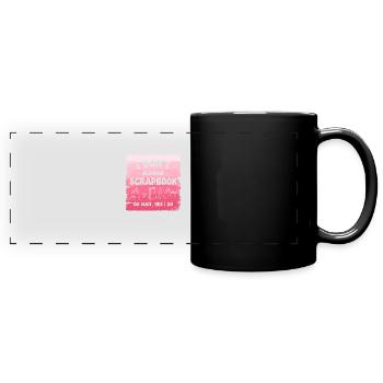 Ich mache nicht immer ein Sammelalbum, oh warte, ja, das tue ich - Panorama-Tasse farbig - Schwarz - Vorne