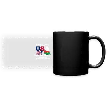 Burkina Faso Usa - Full Colour Panoramic Mug - black - Front
