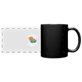 I'm Crazy For Capybaras Capybara Mammal - Panorama-Tasse farbig - Schwarz - Vorne