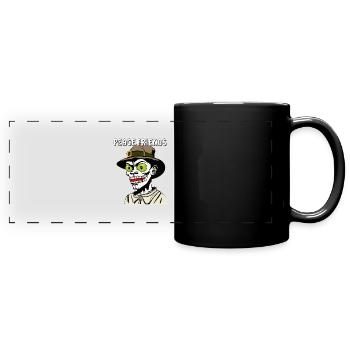 HALLOWEEN PEACE FRIENDS - Panorama-Tasse farbig - Schwarz - Vorne