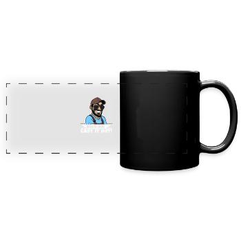 En cas de doute, jetez-le! - Mug panoramique uni - noir - Devant