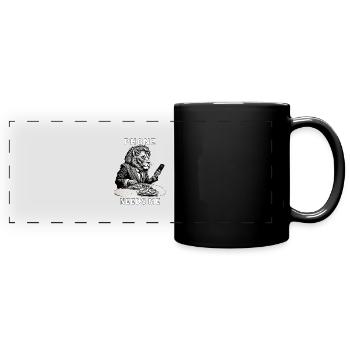 LE TÉLÉPHONE SMARTPHONE A BESOIN DE MOI - Mug panoramique uni - noir - Devant