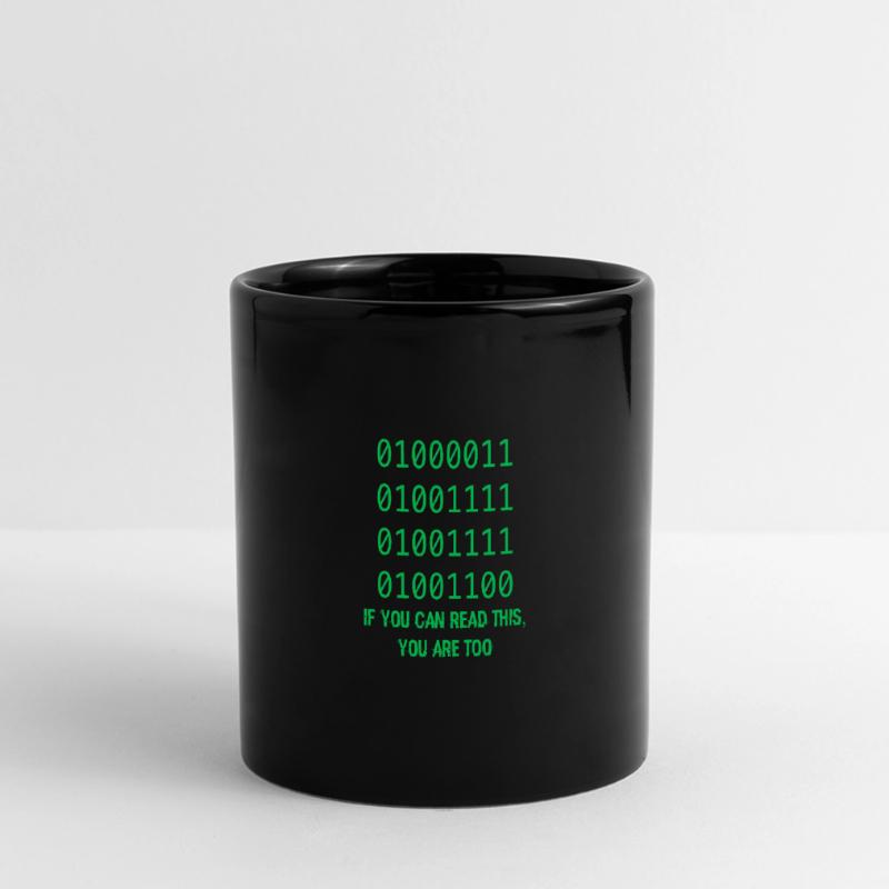 Computer Binary Code Developers Gift Full Colour Panoramic Mug