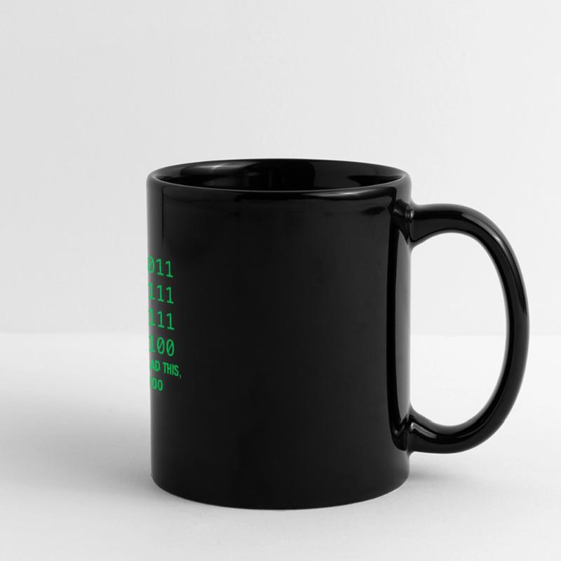 Computer Binary Code Developers Gift Full Colour Panoramic Mug