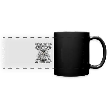 Walhalla Erbe Geschenk für Wikinger Fans - Panorama-Tasse farbig - Schwarz - Vorne