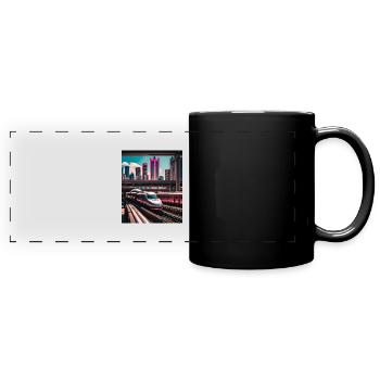 Tokyo Station - Full Colour Panoramic Mug - black - Front