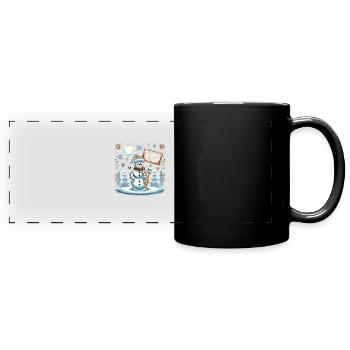 Escouade de Noël - Mug panoramique uni - noir - Devant