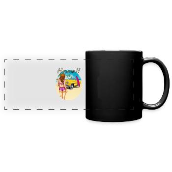 HAWAÏ - Mug panoramique uni - noir - Devant