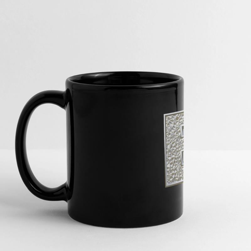 E, letter, letter E, initial, initial E, monogram, Panorama-Tasse farbig