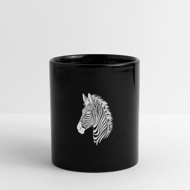 Zebra Elegant with Safari Stripe Pattern Full Colour Panoramic Mug