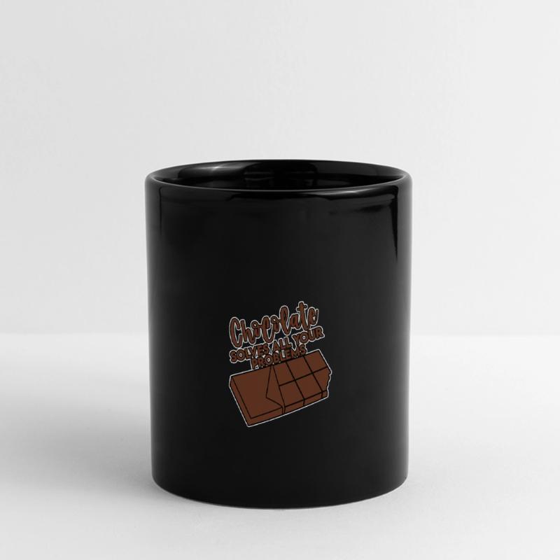 Chocolate Solves All Your Problems 4 Full Colour Panoramic Mug
