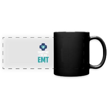 Trust me, I'm an outpatient - Full Colour Panoramic Mug - black - Front