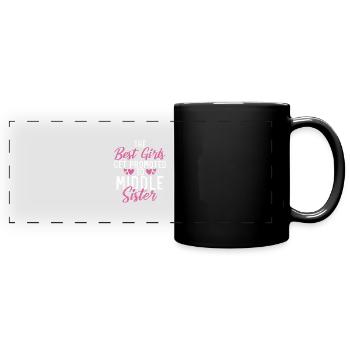 Middle Sister Gifts - Panorama-Tasse farbig - Schwarz - Vorne
