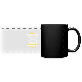 KFZ mein Handwerk beherrsche ich meisterhaf - Panorama-Tasse farbig - Schwarz - Vorne