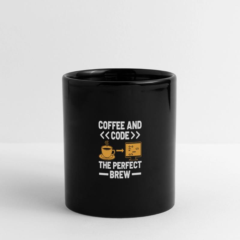 Coffee Coding Programmer Coder Developer Nerd Coff Full Colour Panoramic Mug